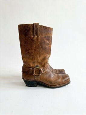Frye Brown Harness Boots Women’s Size 8.5